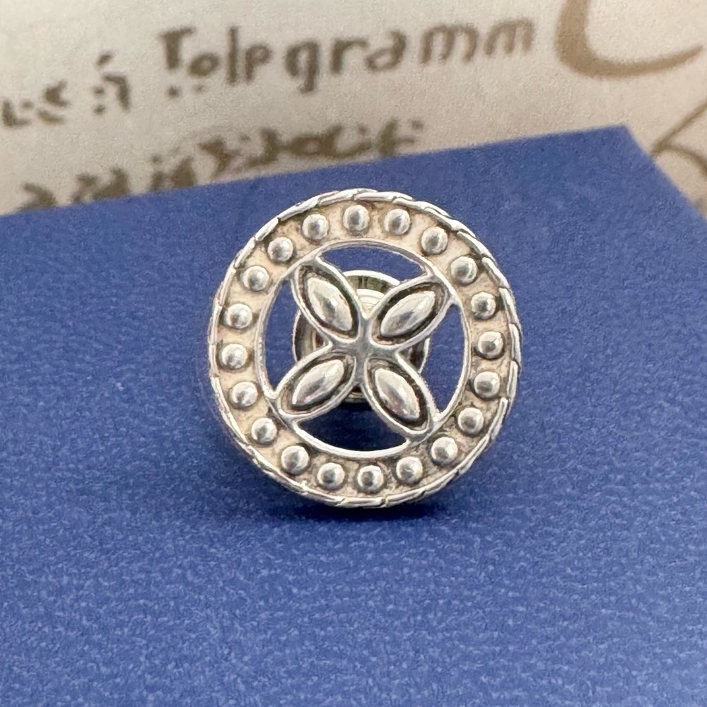 John Hardy .925 Sterling Silver Collectible Kawung Round  Pin / Tie Tac